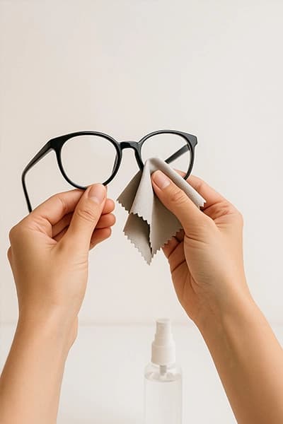 How to clean glasses lenses without damaging them