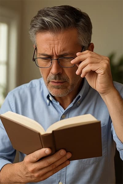 What is presbyopia and what are the symptoms | Rizzo Optical Center