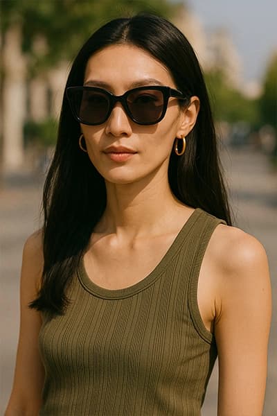 The best glasses to enhance an elongated face - Centro Ottico Rizzo