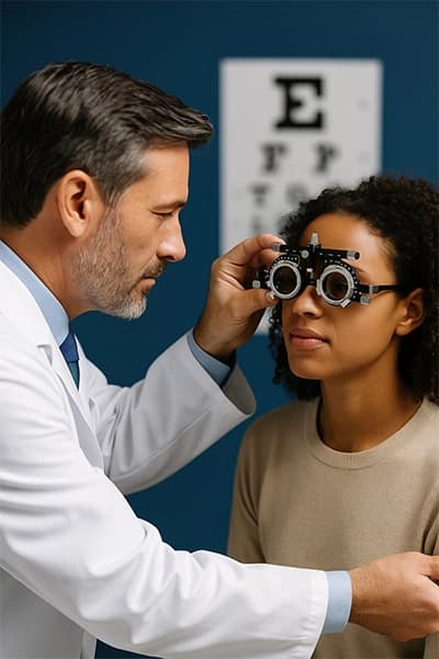 Diagnosis of hyperopia: complete tests and checks