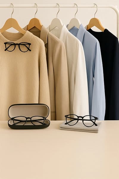 How to create a wardrobe with coordinated glasses