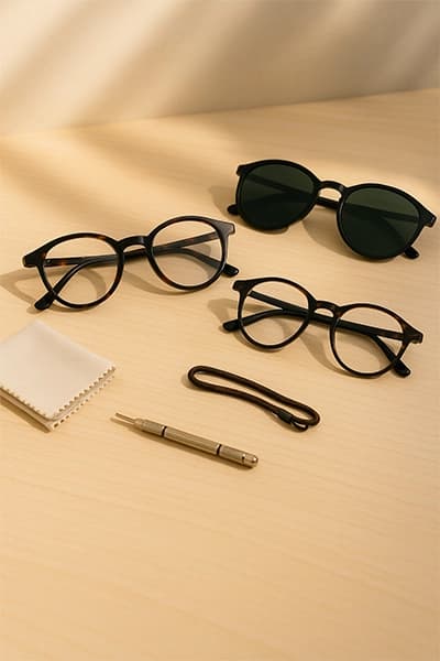Glasses for light-sensitive eyes: ideal lenses and protections